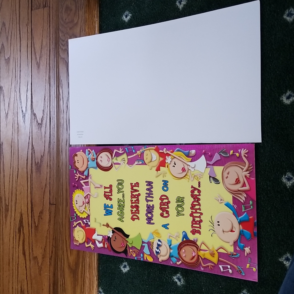 5/25 jumbo birthday card with envelope